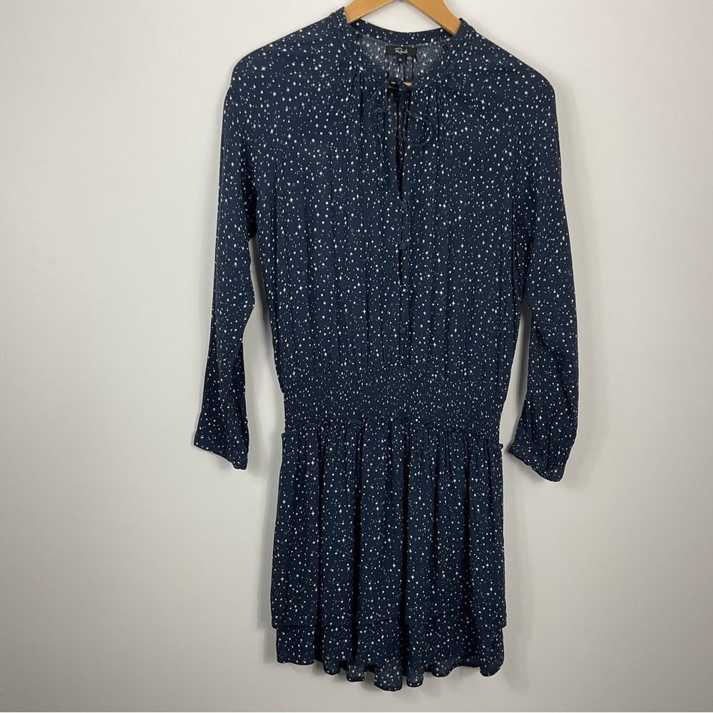 Rails Jasmine Smocked Mini Star Print Dress Womens Medium